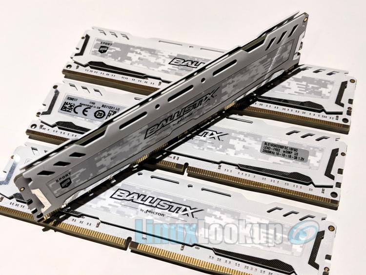 Ballistix Sport LT White 64GB DDR4 Memory Kit Review | Linuxlookup