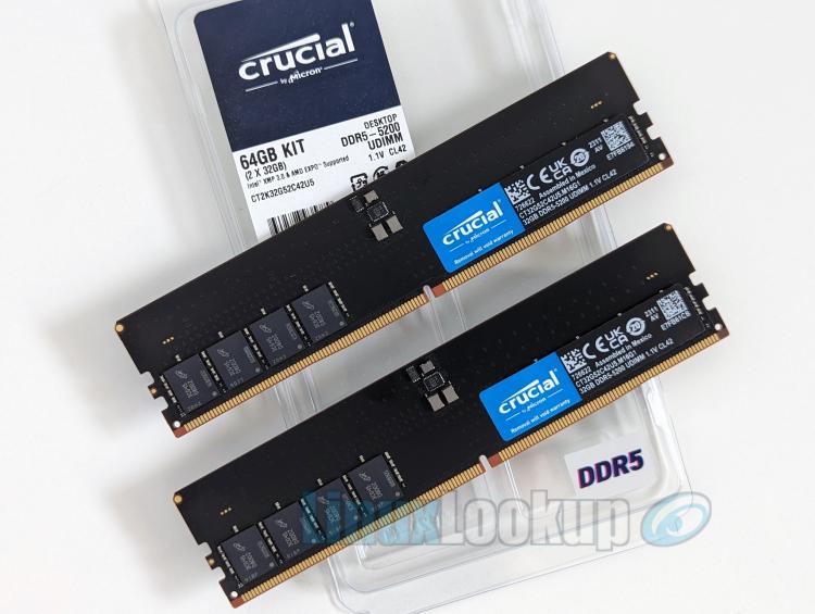 Crucial DDR5-5200 64GB Memory Kit Linux Review