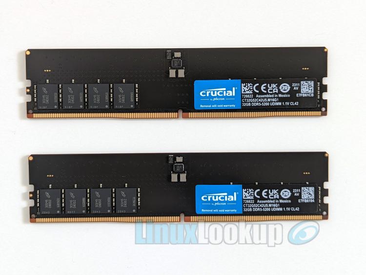 Crucial DDR5-5200 64GB Memory Kit Linux Review