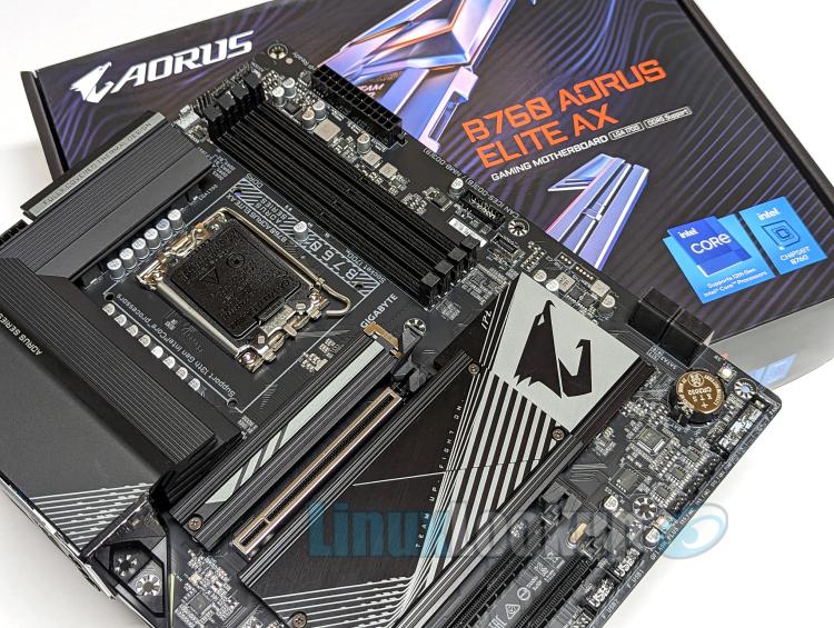 GIGABYTE B760 AORUS ELITE AX Motherboard Linux Review