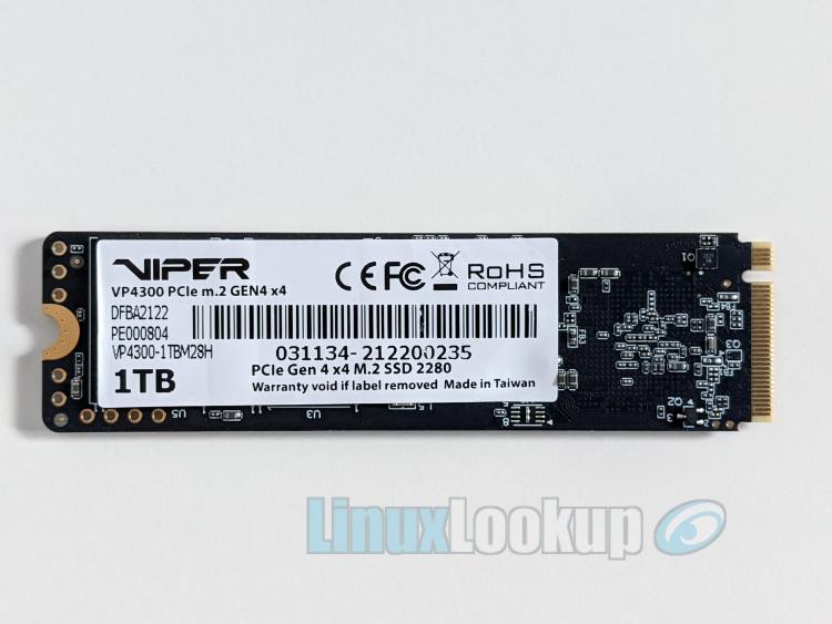 新品未開封 VIPER VP4300 M.2 Gen4 1TB 7400MB/秒 Patriot Viper VP4300 1TB NVMe PCIe M.2 SSD Review | Linuxlookup
