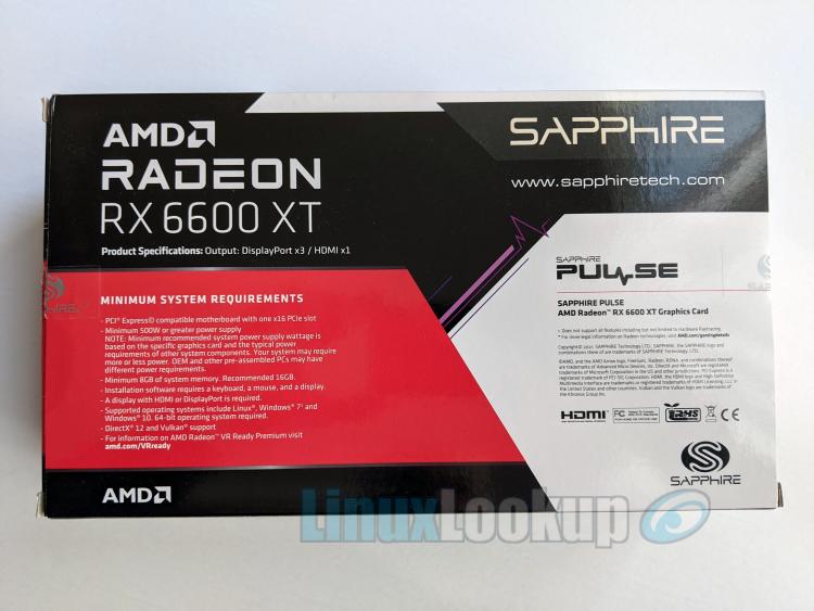 SAPPHIRE PULSE AMD Radeon RX 6600 XT OC Linux Review