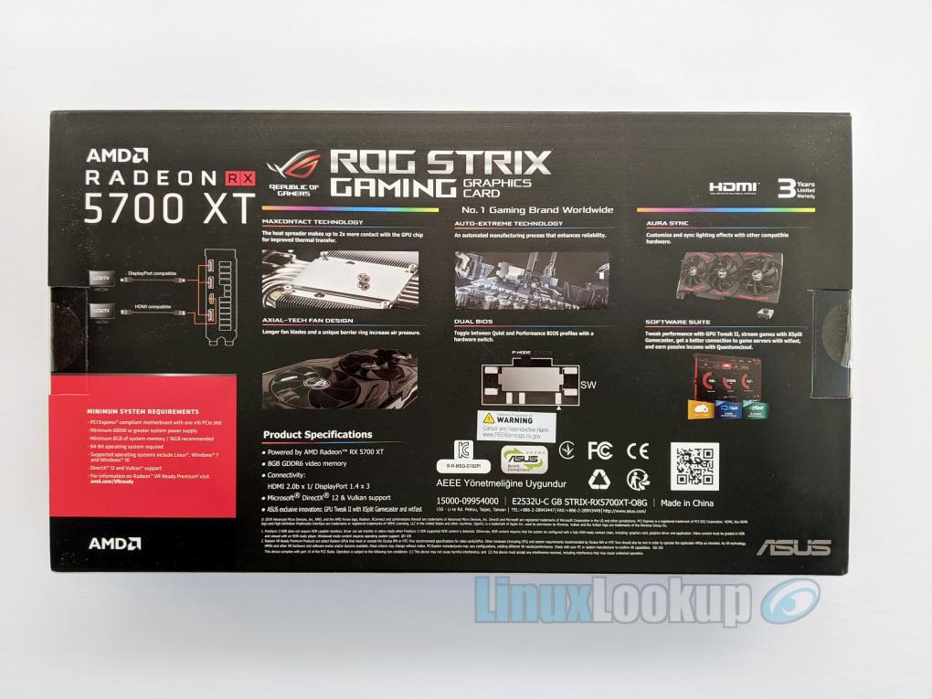 ASUS ROG Strix Radeon RX 5700 XT OC Edition Review | Linuxlookup