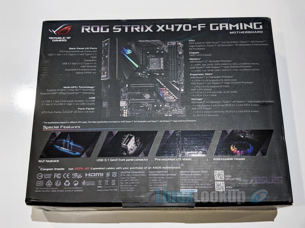 ASUS ROG STRIX X470-F GAMING Motherboard Review 