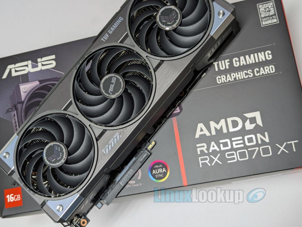 ASUS TUF Gaming Radeon RX 9070 XT OC Review | Linuxlookup
