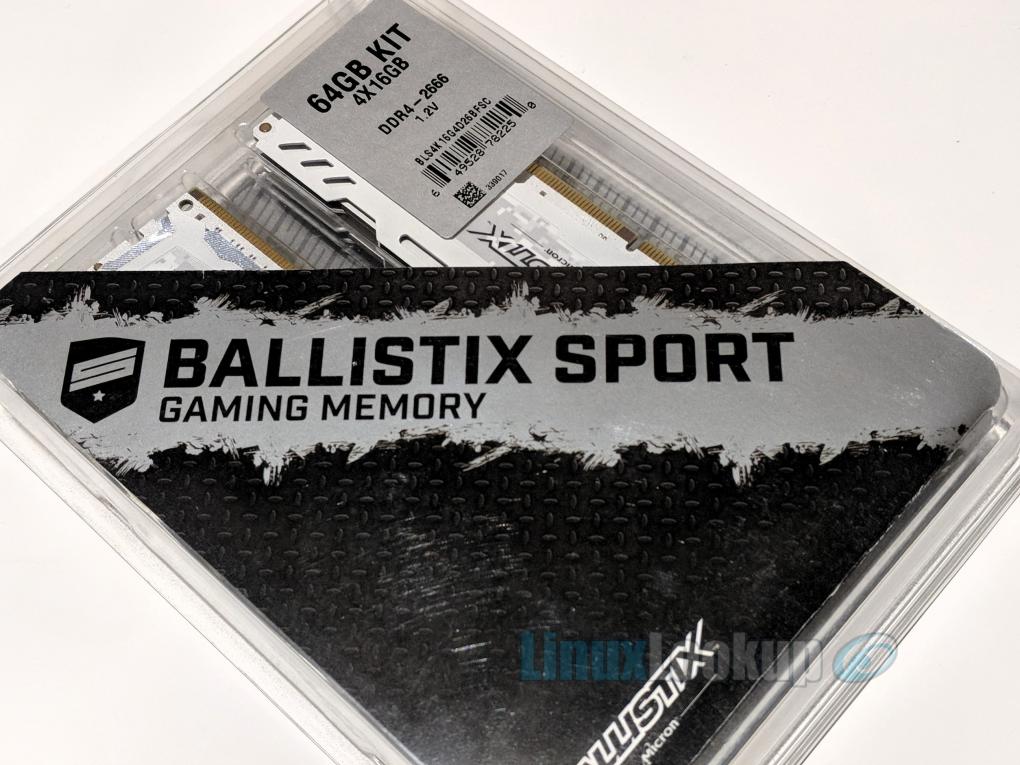 afregning fungere Bred rækkevidde Ballistix Sport LT White 64GB DDR4 Memory Kit Review | Linuxlookup