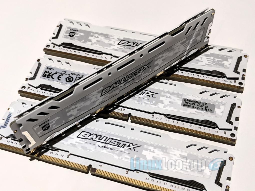 Ballistix Sport LT White 64GB DDR4 Memory Kit Review | Linuxlookup