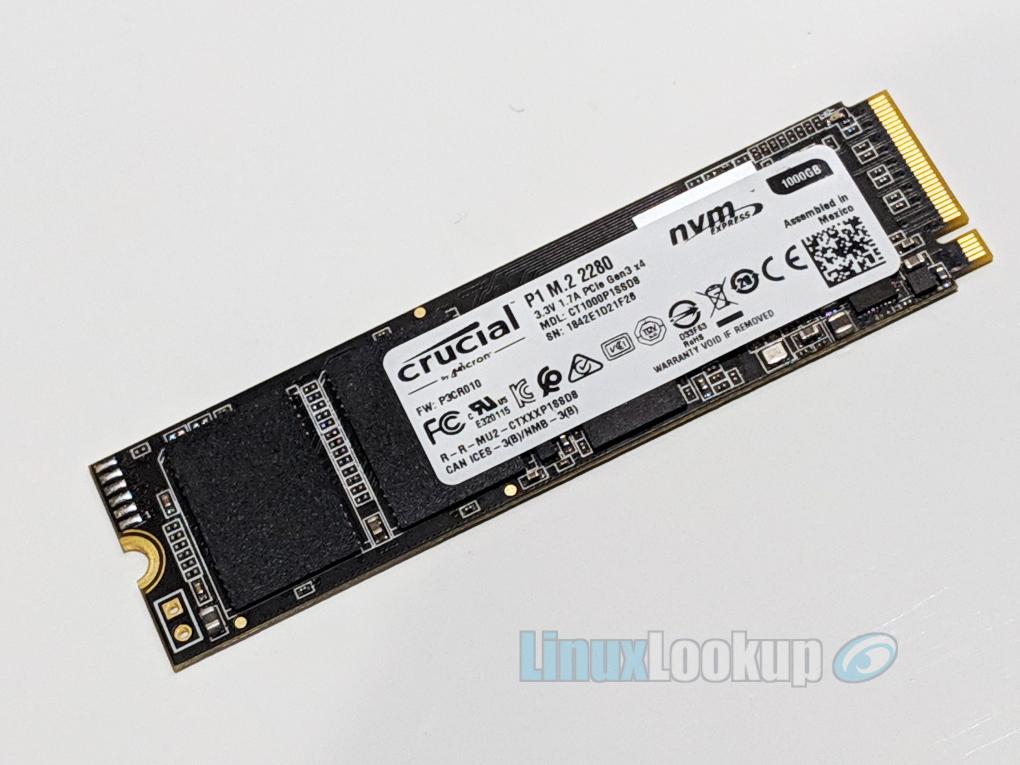 Disque SSD Crucial P1 1 To M.2 MVMe;CT1000P1SSD8