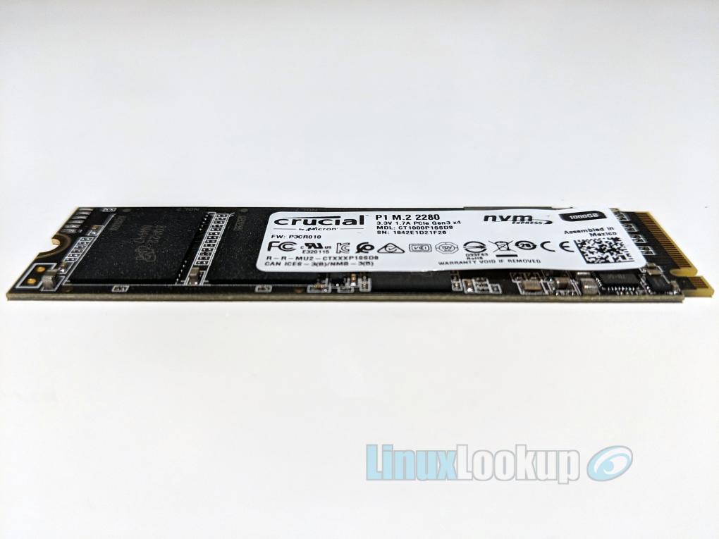 CRUCIAL - Disque Dur SSD P1 M.2 PCIe NVMe 1 To