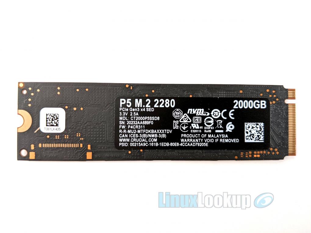 Modstander emne tro på Crucial P5 2TB NVMe PCIe M.2 SSD Review | Linuxlookup
